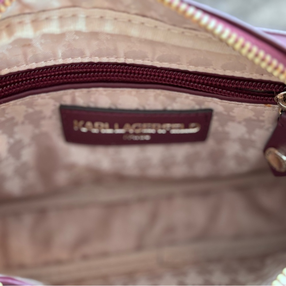 Karl Lagerfeld Kris Bow Leather Crossbody - Picture 2 of 8